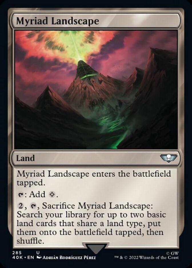 Myriad Landscape (Surge Foil) [Warhammer 40,000] | Odin's Place