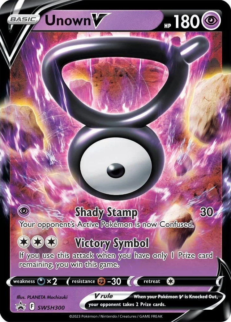 Unown V (SWSH300) [Sword & Shield: Black Star Promos] | Odin's Place