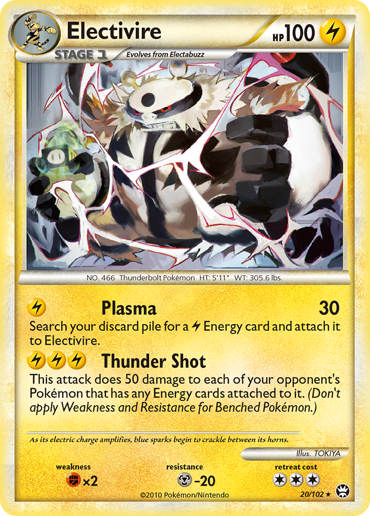 Electivire (20/102) [HeartGold & SoulSilver: Triumphant] | Odin's Place