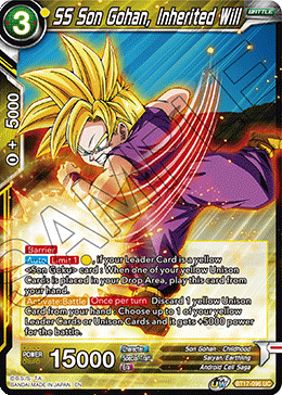 SS Son Gohan, Inherited Will (BT17-096) [Ultimate Squad] | Odin's Place
