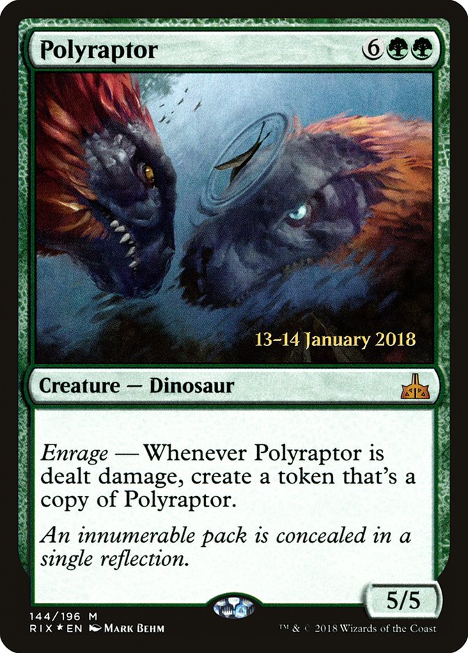 Polyraptor (144) [Rivals of Ixalan Prerelease Promos] | Odin's Place