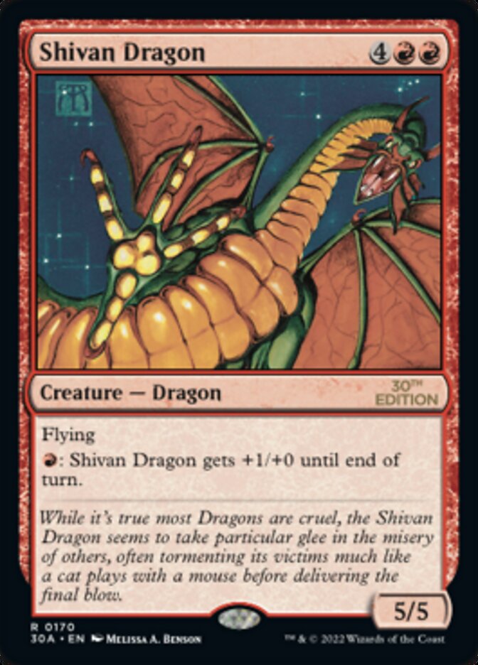Shivan Dragon [30th Anniversary Edition] | Odin's Place