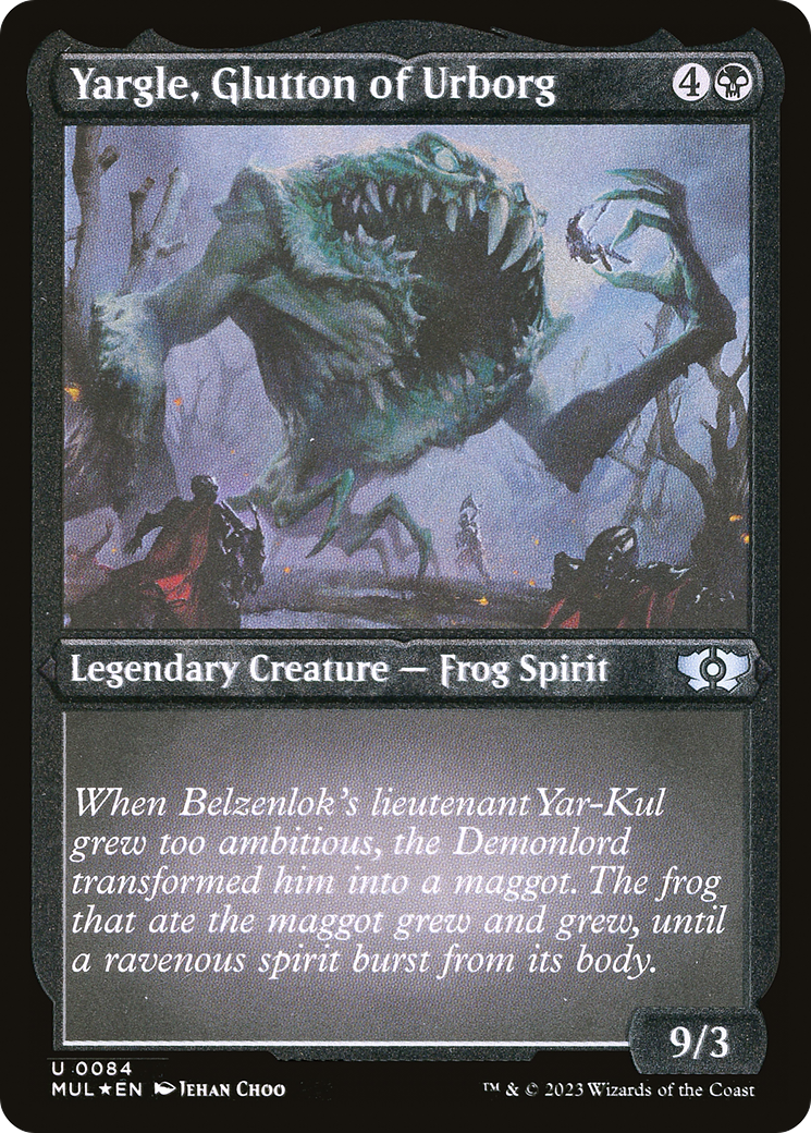 Yargle, Glutton of Urborg (Foil Etched) [Multiverse Legends] | Odin's Place