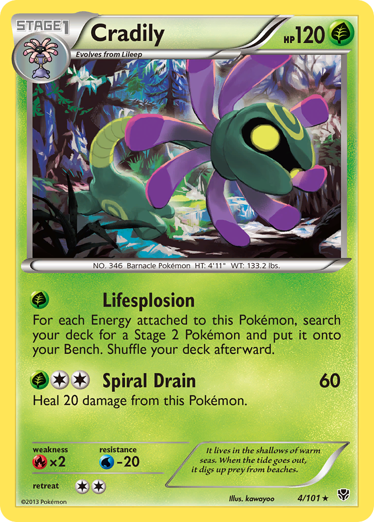 Cradily (4/101) [Black & White: Plasma Blast] | Odin's Place