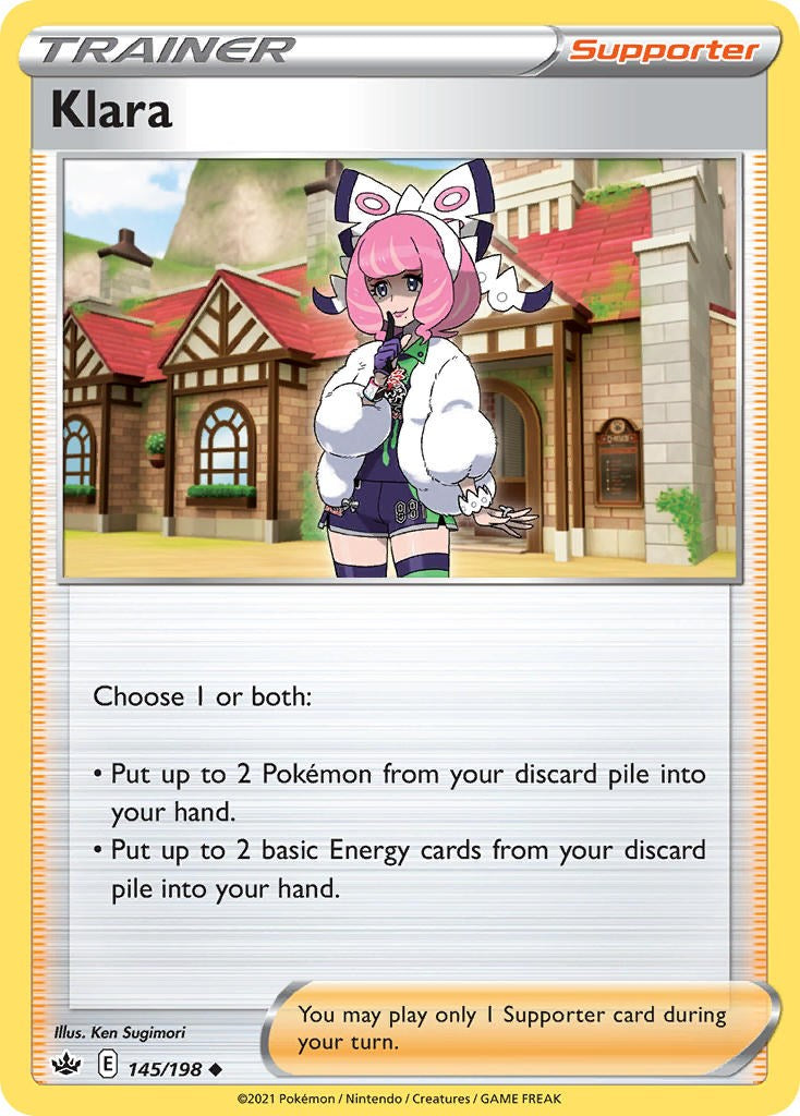 Klara (145/198) (Cosmos Foil) [Sword & Shield: Chilling Reign] | Odin's Place