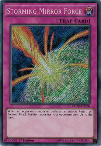 Storming Mirror Force [CORE-EN076] Secret Rare | Odin's Place
