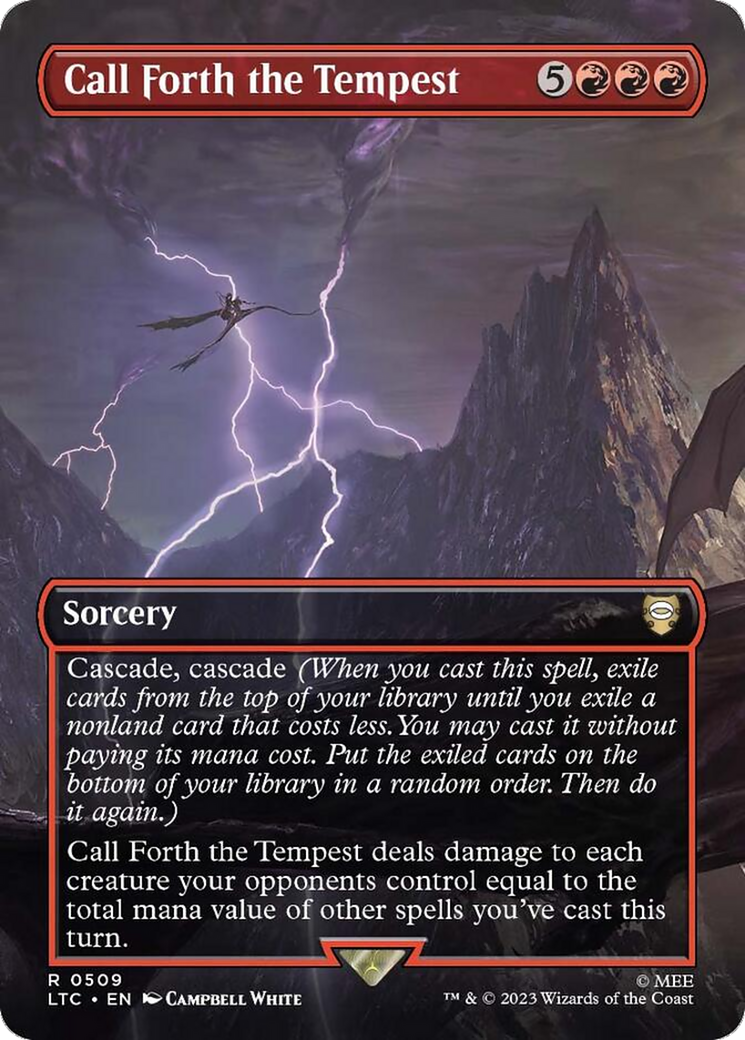 Call Forth the Tempest (Borderless) [The Lord of the Rings: Tales of Middle-Earth Commander] | Odin's Place