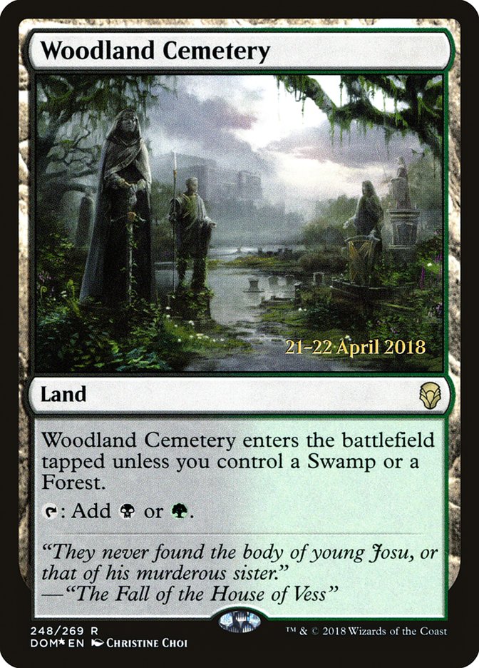 Woodland Cemetery (248) [Dominaria Prerelease Promos] | Odin's Place