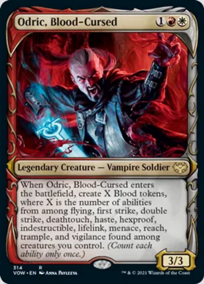 Odric, Blood-Cursed (Showcase Fang Frame) [Innistrad: Crimson Vow] | Odin's Place
