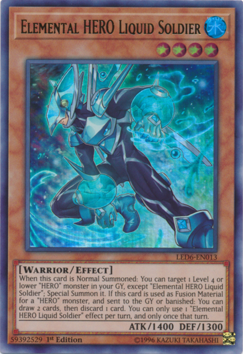 Elemental Hero Liquid Soldier [LED6-EN013] Ultra Rare | Odin's Place