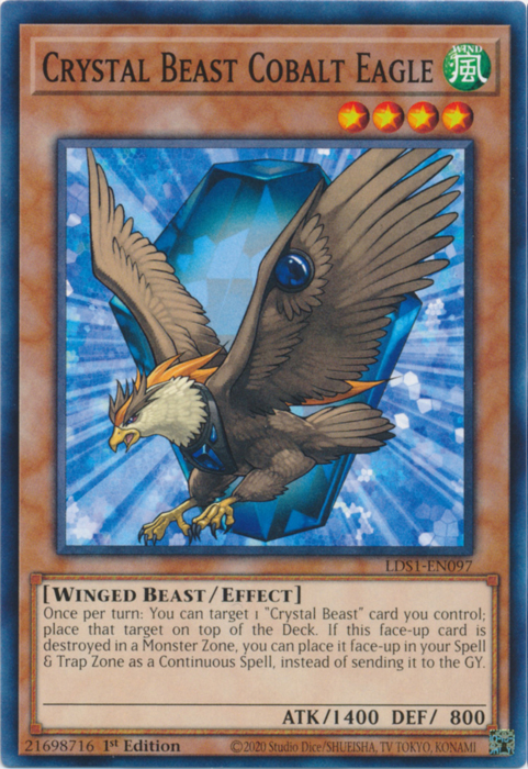 Crystal Beast Cobalt Eagle [LDS1-EN097] Common | Odin's Place