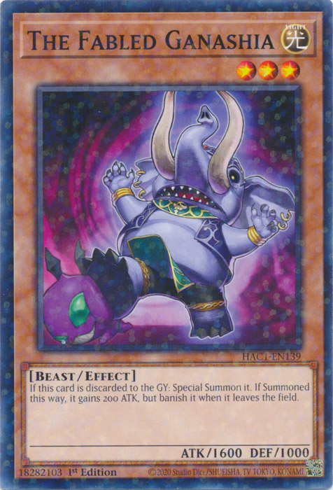 The Fabled Ganashia (Duel Terminal) [HAC1-EN139] Common | Odin's Place