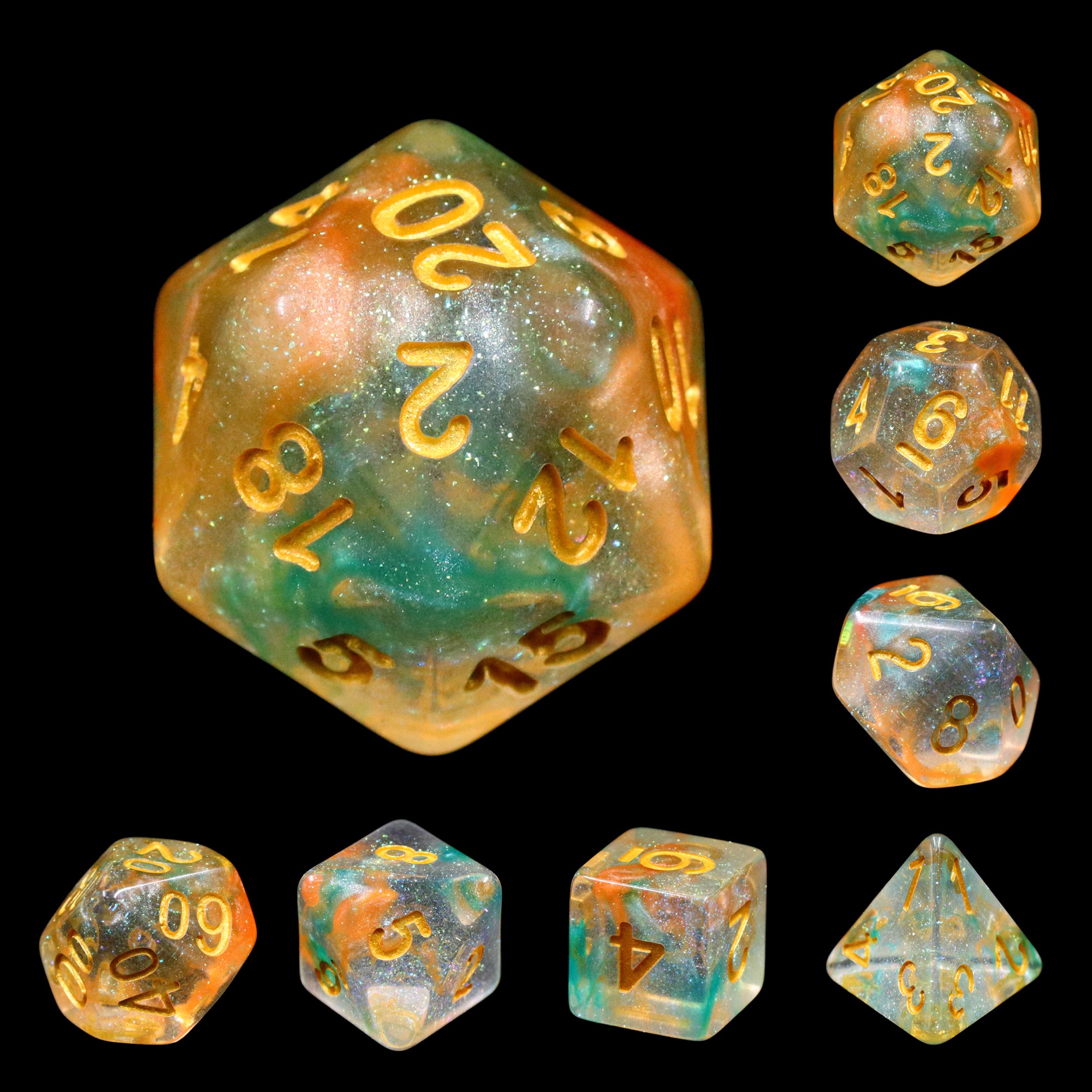 Dragon Dice Luminous Koi Poly 7 | Odin's Place