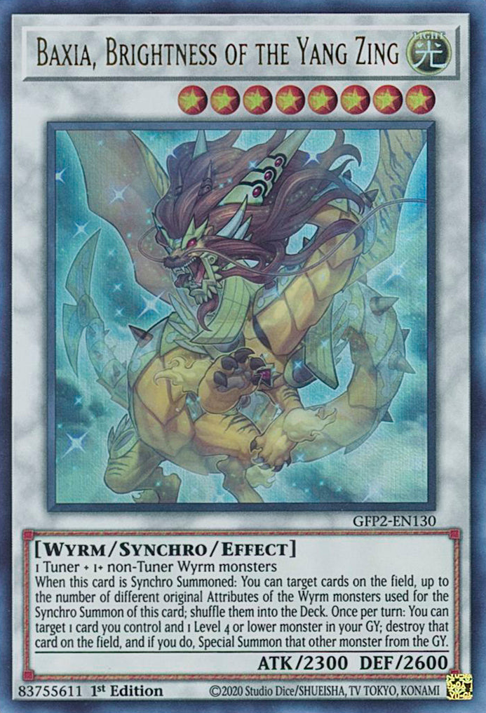 Baxia, Brightness of the Yang Zing [GFP2-EN130] Ultra Rare | Odin's Place