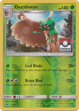 Decidueye (11/149) (League Promo) [Sun & Moon: Base Set] | Odin's Place
