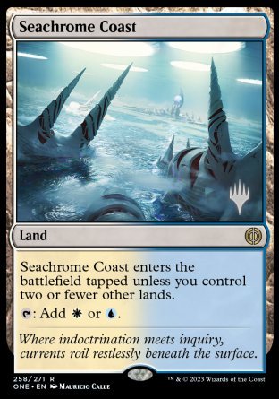 Seachrome Coast (Promo Pack) [Phyrexia: All Will Be One Promos] | Odin's Place