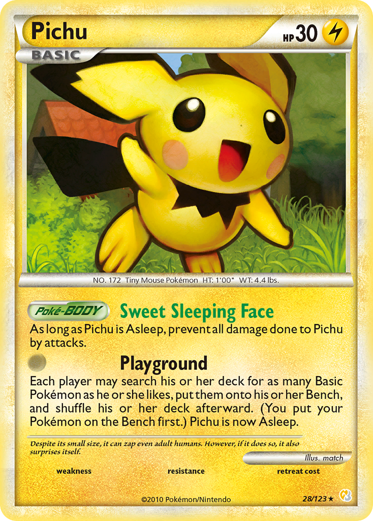 Pichu (28/123) [HeartGold & SoulSilver: Base Set] | Odin's Place
