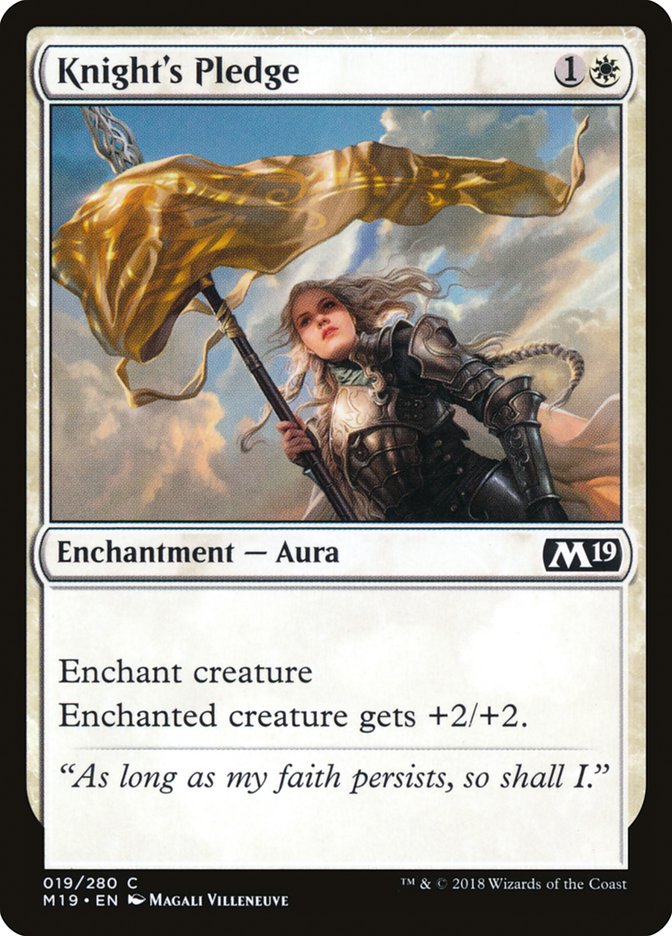 Knight's Pledge (19) [Core Set 2019] | Odin's Place
