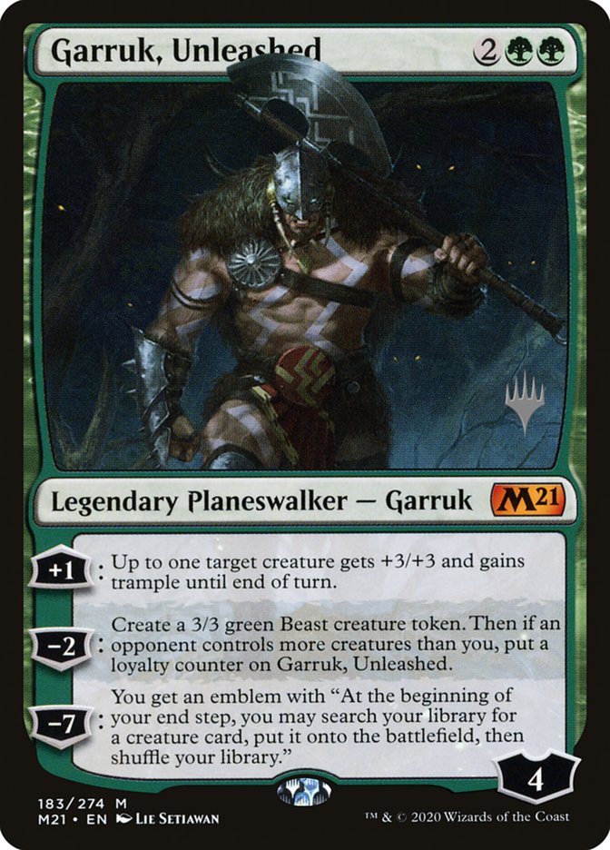 Garruk, Unleashed (Promo Pack) [Core Set 2021 Promos] | Odin's Place