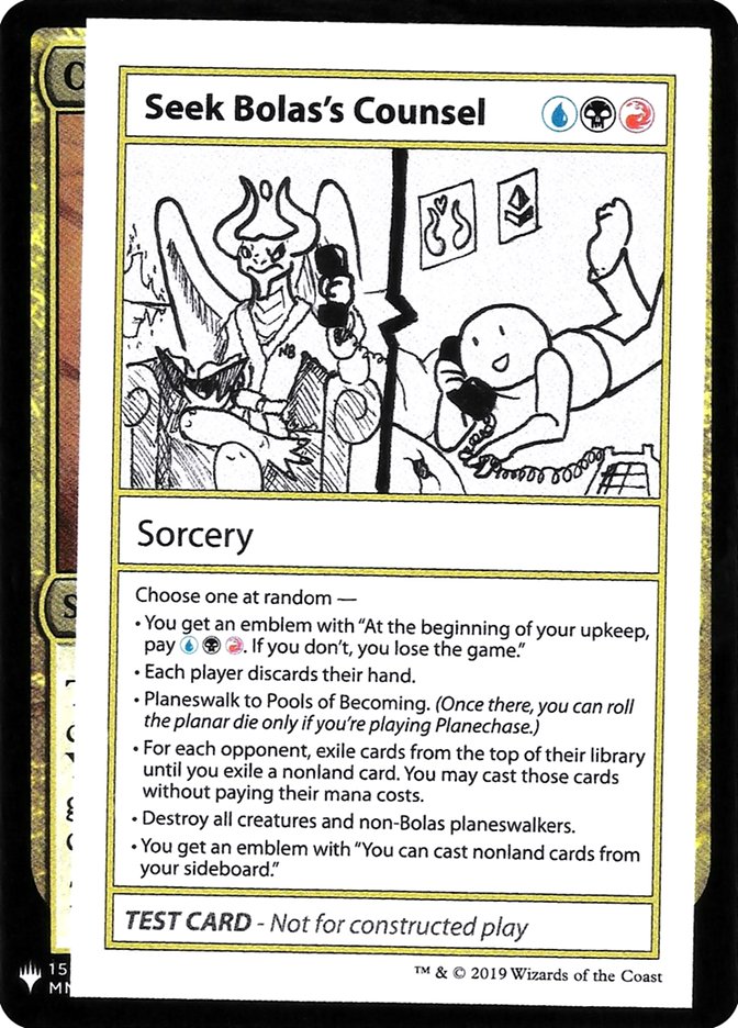 Seek Bolas's Counsel [Mystery Booster Playtest Cards] | Odin's Place