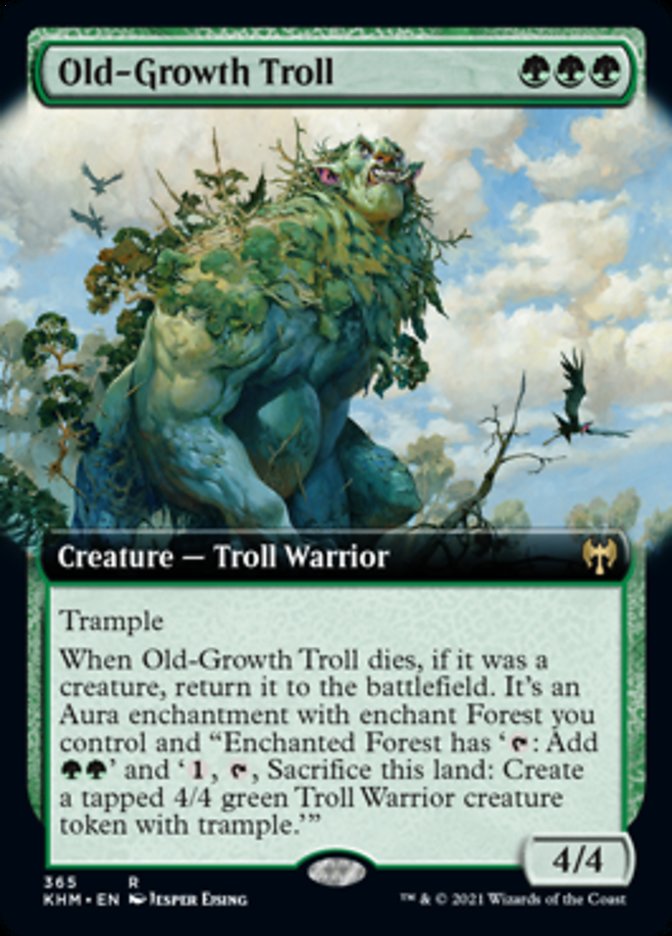 Old-Growth Troll (Extended Art) [Kaldheim] | Odin's Place