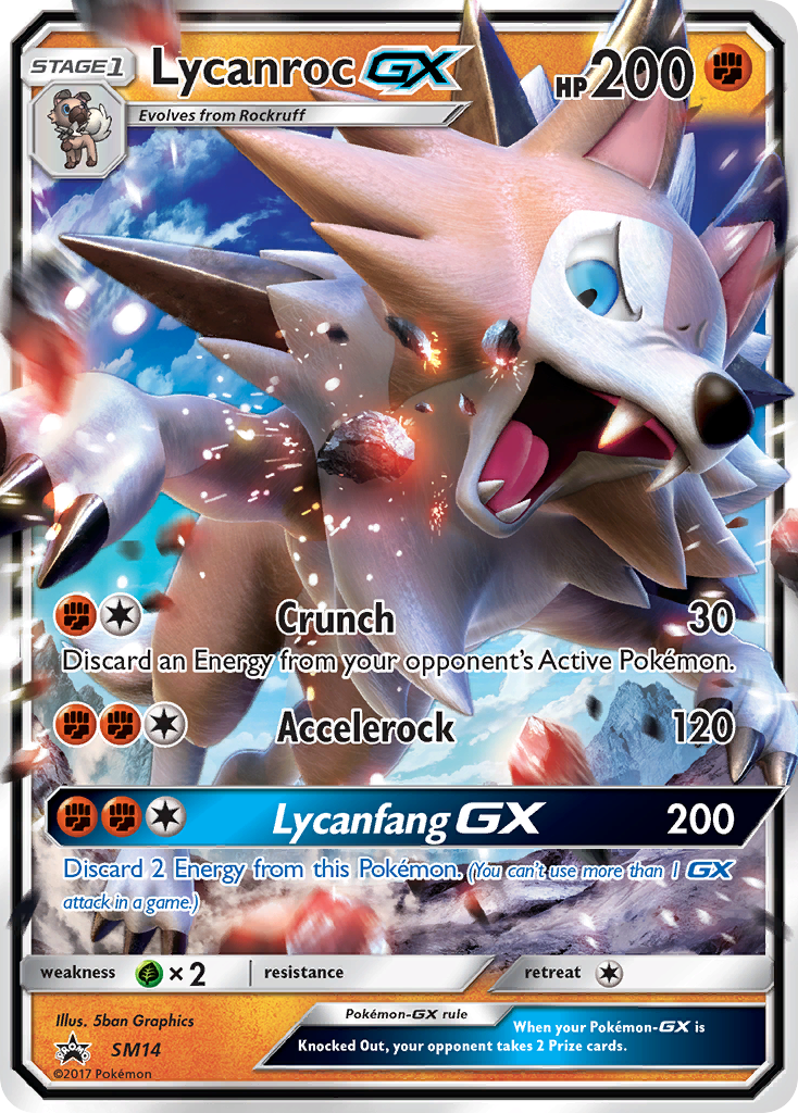 Lycanroc GX (SM14) [Sun & Moon: Black Star Promos] | Odin's Place