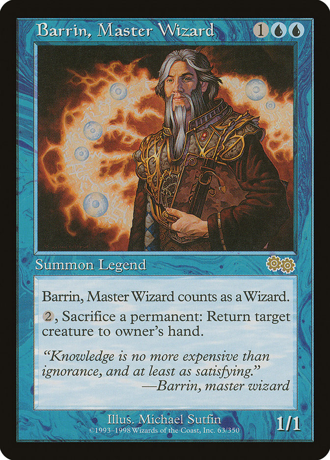 Barrin, Master Wizard (63) [Urza's Saga] | Odin's Place