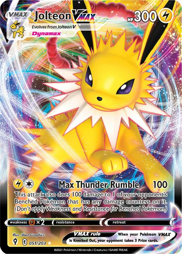 Jolteon VMAX (051/203) [Sword & Shield: Evolving Skies] | Odin's Place
