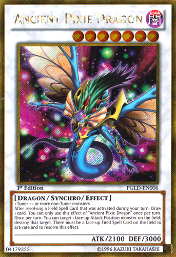 Ancient Pixie Dragon [PGLD-EN006] Gold Secret Rare | Odin's Place