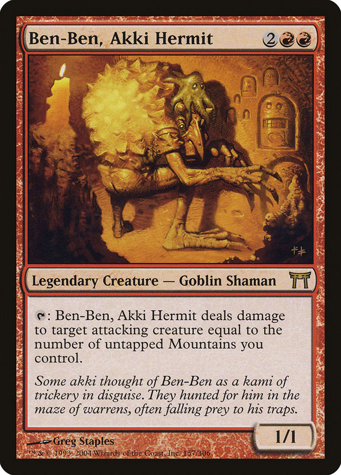 Ben-Ben, Akki Hermit (157) [Champions of Kamigawa] | Odin's Place