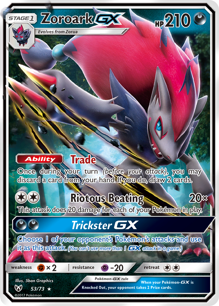 Zoroark GX (53/73) [Sun & Moon: Shining Legends] | Odin's Place