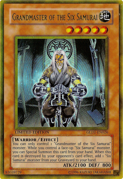 Grandmaster of the Six Samurai [GLD1-EN026] Gold Rare | Odin's Place