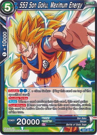 SS3 Son Goku, Maximum Energy (Starter Deck - The Awakening) (SD1-03) [Galactic Battle] | Odin's Place
