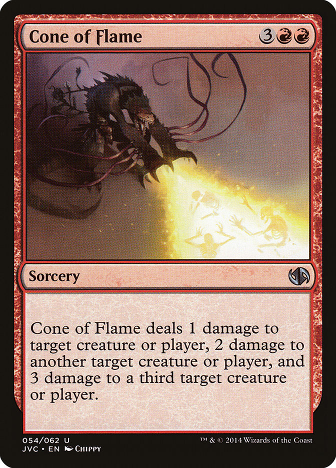 Cone of Flame (54) [Duel Decks Anthology] | Odin's Place