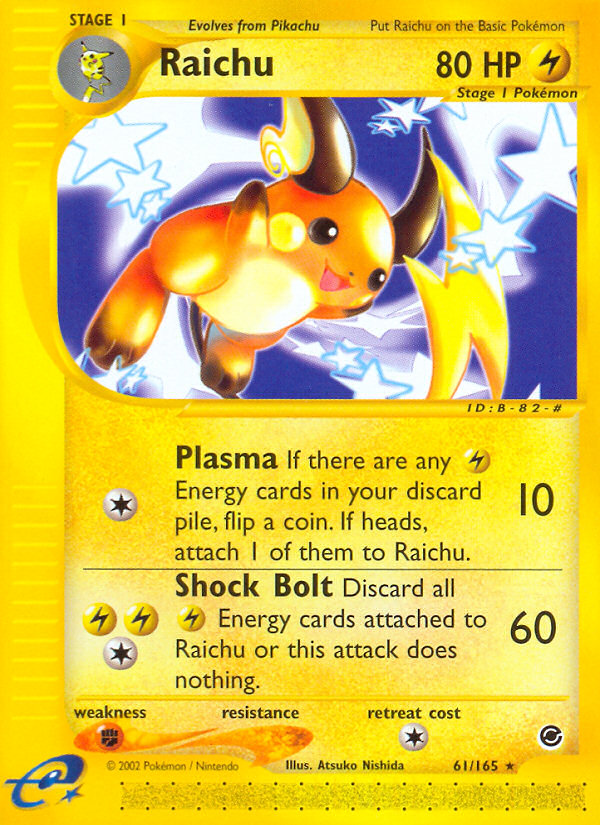 Raichu (61/165) [Expedition: Base Set] | Odin's Place
