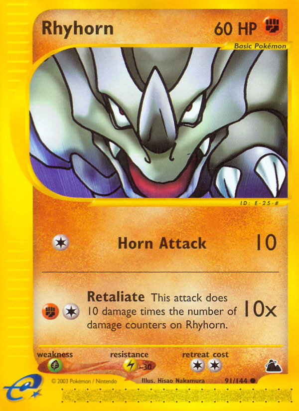 Rhyhorn (91/144) [Skyridge] | Odin's Place