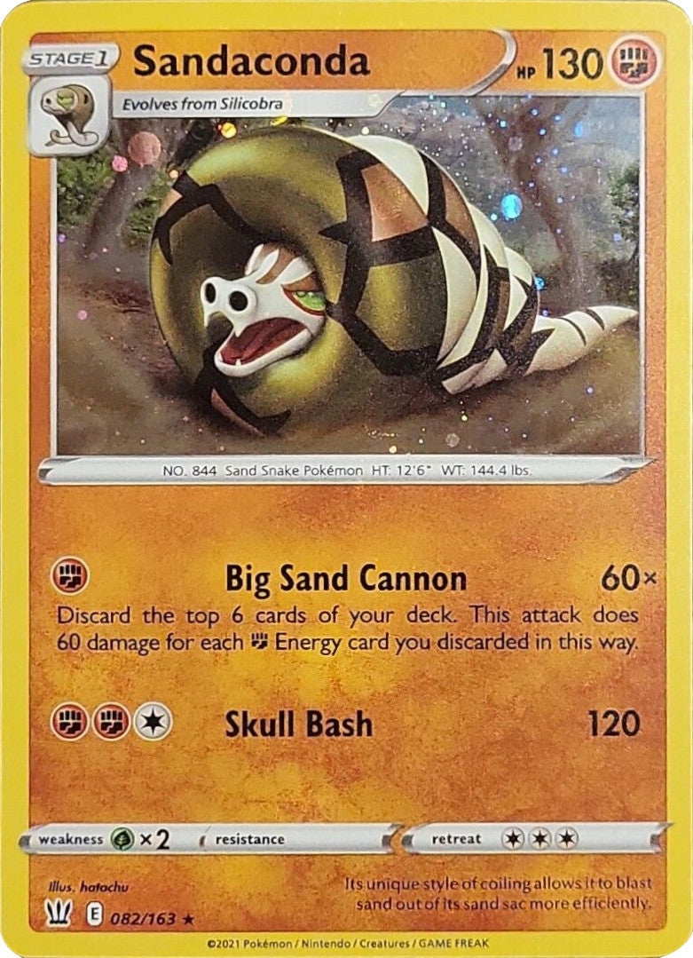 Sandaconda (082/163) (Cosmos Holo) [Sword & Shield: Battle Styles] | Odin's Place