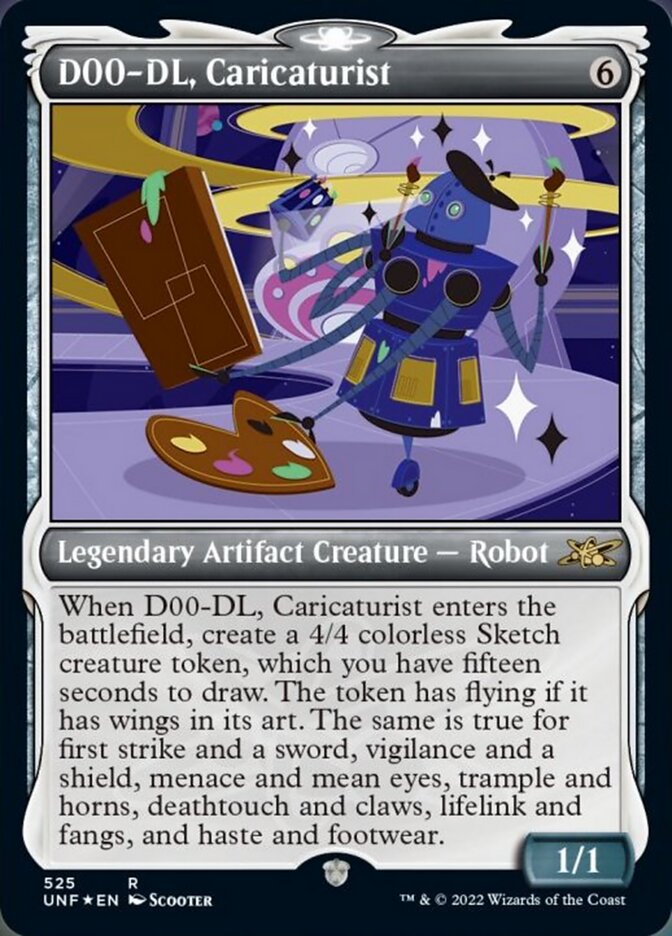 D00-DL, Caricaturist (Showcase) (Galaxy Foil) [Unfinity] | Odin's Place