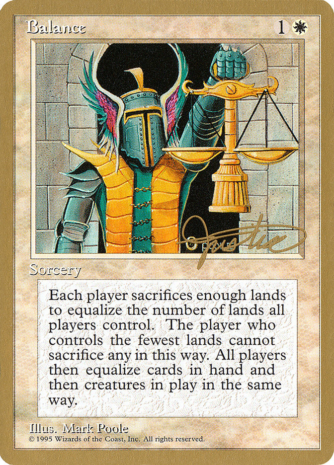 Balance (Mark Justice) [Pro Tour Collector Set] | Odin's Place