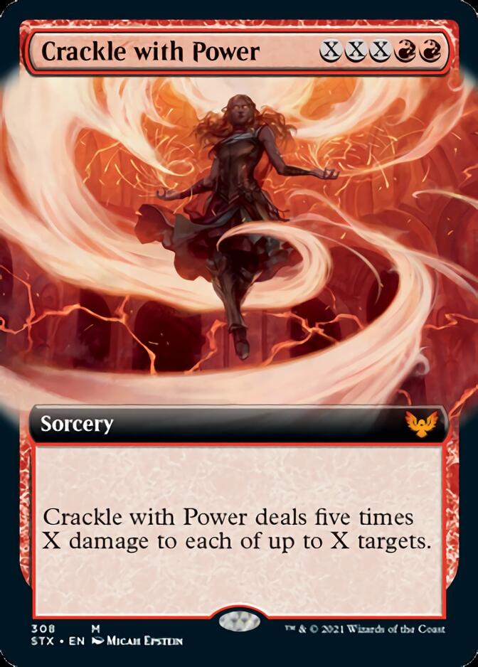 Crackle with Power (Extended Art) [Strixhaven: School of Mages] | Odin's Place