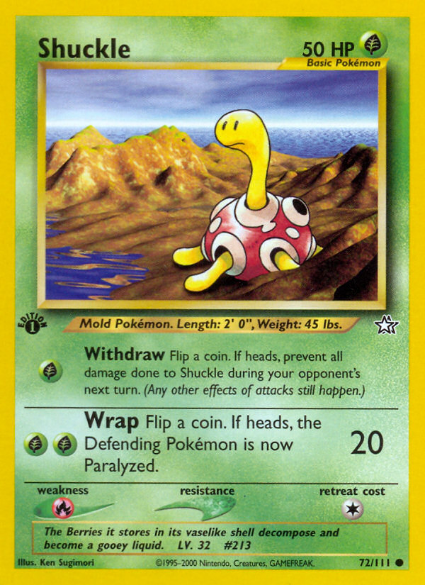 Shuckle (72/111) [Neo Genesis 1st Edition] | Odin's Place