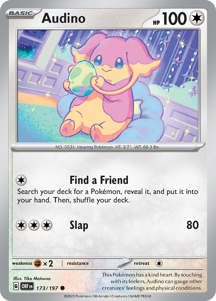 Audino (173/197) [Scarlet & Violet: Obsidian Flames] | Odin's Place