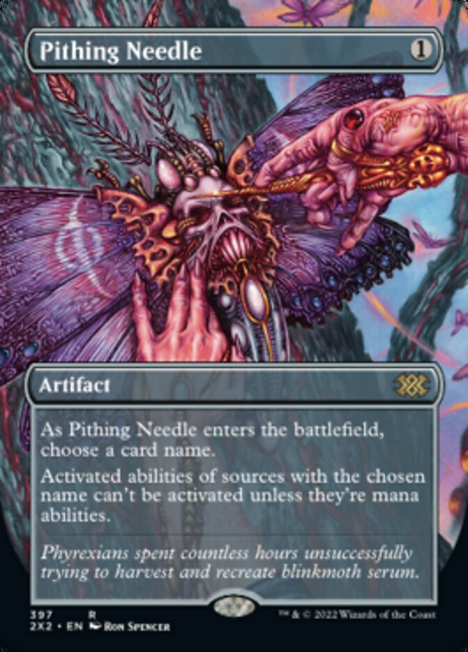 Pithing Needle (Borderless Alternate Art) [Double Masters 2022] | Odin's Place