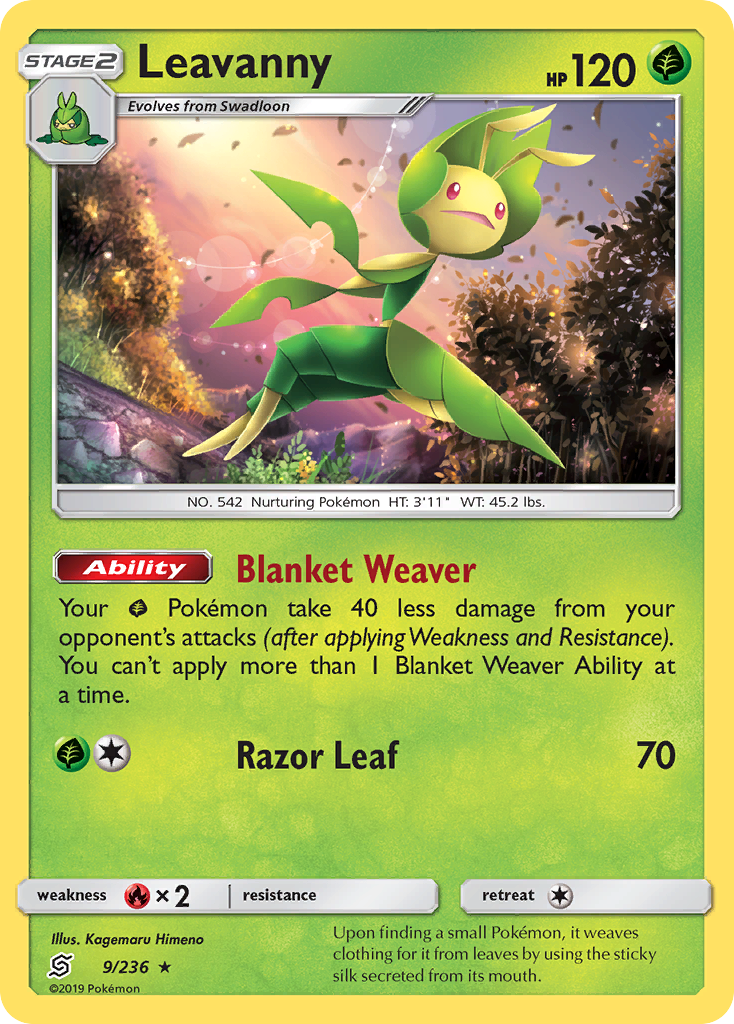 Leavanny (9/236) [Sun & Moon: Unified Minds] | Odin's Place