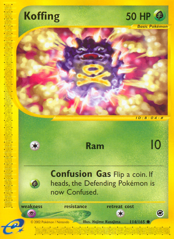 Koffing (114/165) [Expedition: Base Set] | Odin's Place