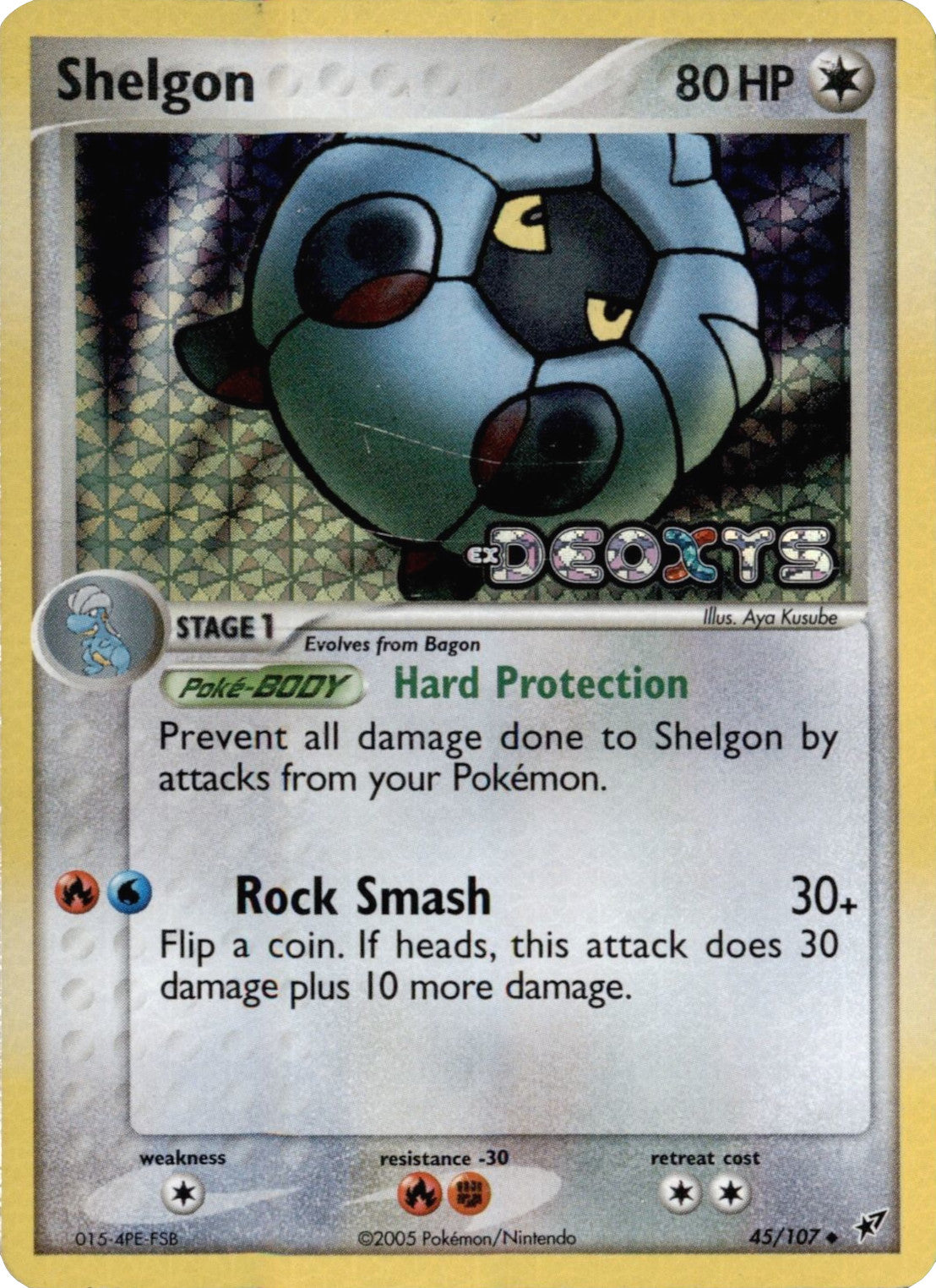 Shelgon (45/107) (Stamped) [EX: Deoxys] | Odin's Place
