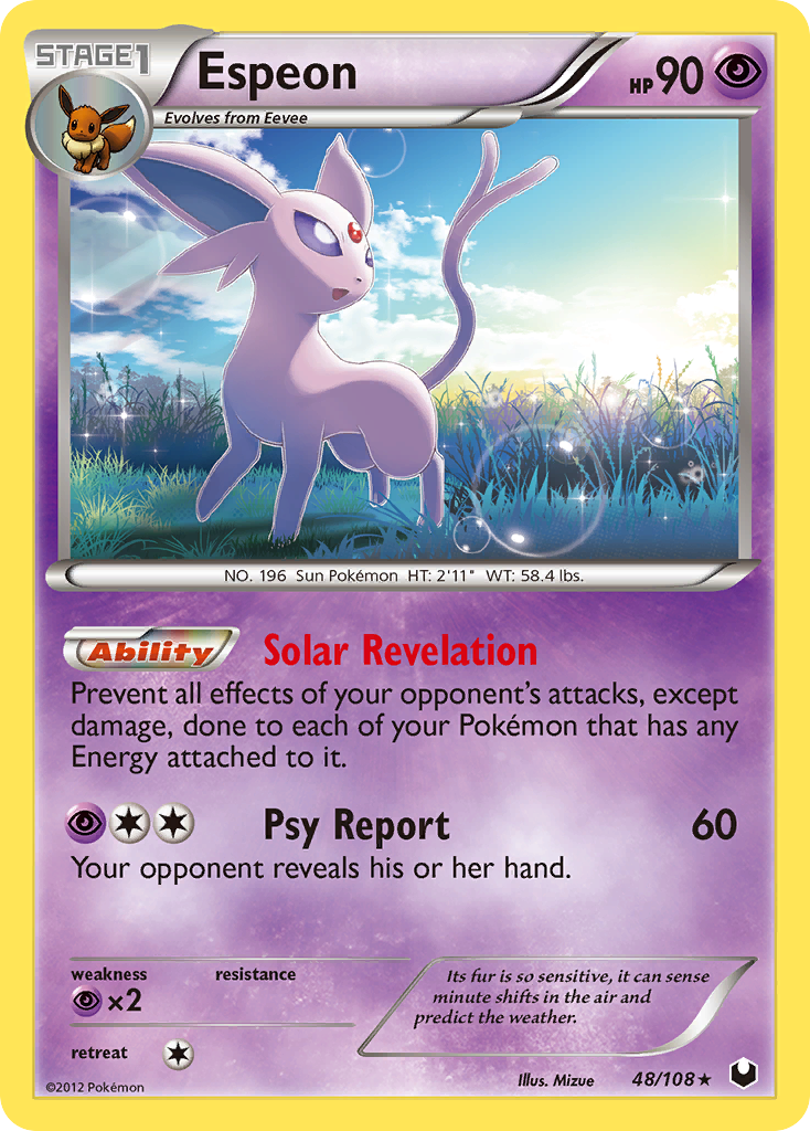 Espeon (48/108) [Black & White: Dark Explorers] | Odin's Place
