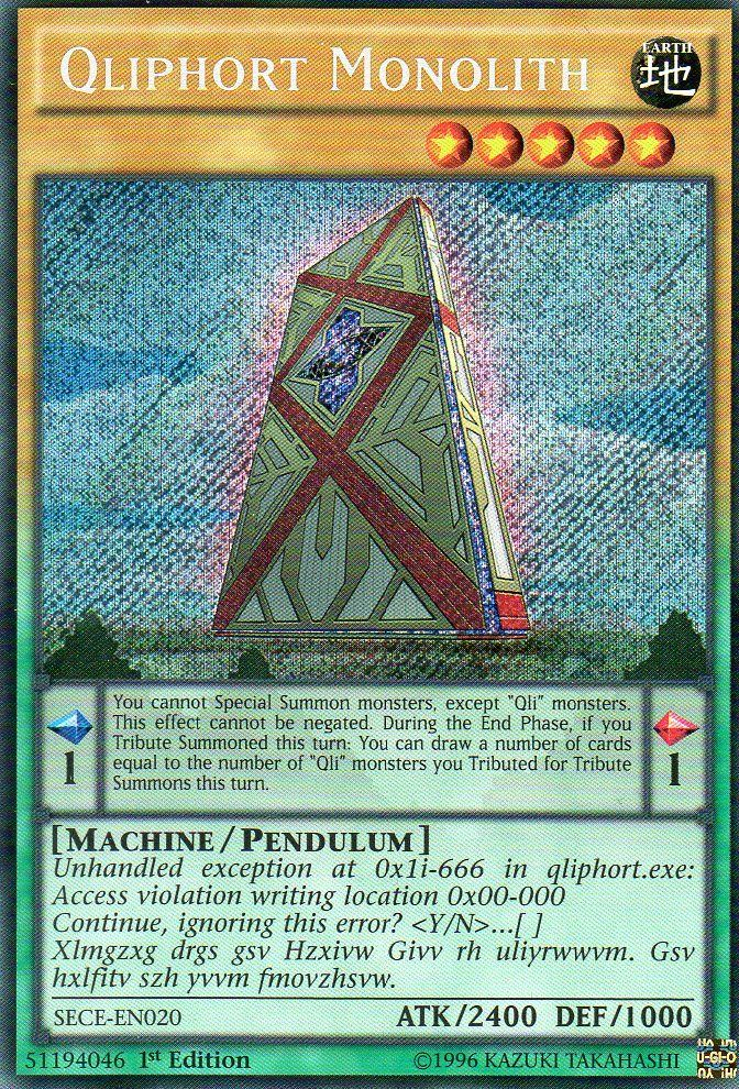 Qliphort Monolith [SECE-EN020] Secret Rare | Odin's Place