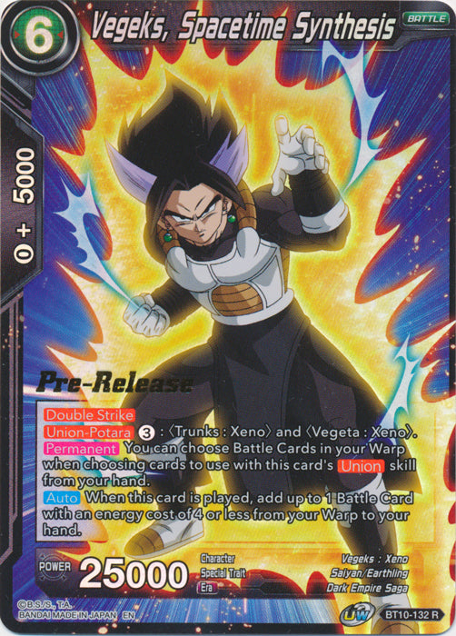 Vegeks, Spacetime Synthesis (BT10-132) [Rise of the Unison Warrior Prerelease Promos] | Odin's Place