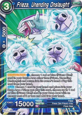 Frieza, Unending Onslaught (BT9-022) [Universal Onslaught] | Odin's Place